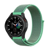 Strap-it Bracelet nylon Samsung Galaxy Watch 4 Classic 42mm (menthe)