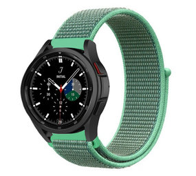 Strap-it Bracelet nylon Samsung Galaxy Watch 4 Classic 42mm (menthe)