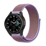 Strap-it Bracelet nylon Samsung Galaxy Watch 4 Classic 42mm (lilas)