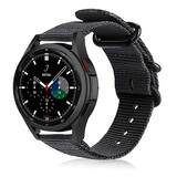 Strap-it Bracelet nylon boucle Samsung Galaxy Watch 4 Classic 42mm (noir)