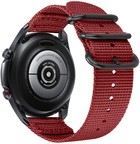 Strap-it Strap-it Bracelet nylon boucle Samsung Galaxy Watch 4 Classic 42mm (rouge)
