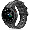 Strap-it Strap-it Bracelet nylon boucle Samsung Galaxy Watch 4 Classic 42mm (noir/gris) Strap-it Strap-it Bracelet nylon boucle Samsung Galaxy Watch 4 Classic 42mm (noir/gris)