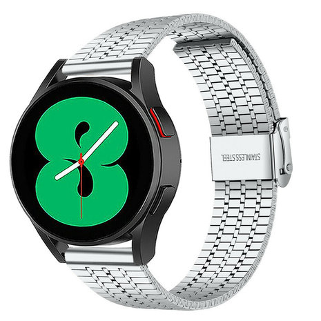 Strap-it Strap-it Bracelet acier inoxydable Samsung Galaxy Watch 4 40mm (argent) Strap-it Strap-it Bracelet acier inoxydable Samsung Galaxy Watch 4 40mm (argent)