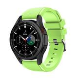 Strap-it Bracelet silicone Samsung Galaxy Watch 4 Classic 46mm (vert clair)