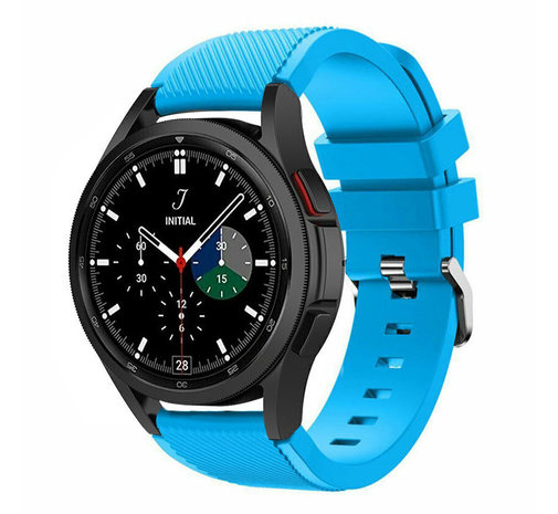 Strap-it Strap-it Bracelet silicone Samsung Galaxy Watch 4 Classic 42mm (bleu clair)