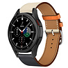 Strap-it Strap-it Bracelet cuir Samsung Galaxy Watch 4 Classic 42mm (blanc/bleu foncé) Strap-it Strap-it Bracelet cuir Samsung Galaxy Watch 4 Classic 42mm (blanc/bleu foncé)