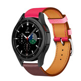 Strap-it Bracelet cuir Samsung Galaxy Watch 4 Classic 42mm (rose/marron rouge)
