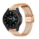 Strap-it Bracelet acier inoxydable Samsung Galaxy Watch 4 Classic 42mm (or rose)