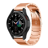 Strap-it Bracelet métal Samsung Galaxy Watch 4 Classic 42mm (or rose)