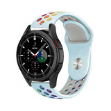 Strap-it Bracelet sport Samsung Galaxy Watch 4 Classic 42mm (bleu clair/coloré)