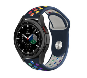 Strap-it Bracelet sport Samsung Galaxy Watch 4 Classic 42mm (bleu foncé/coloré) Strap-it Bracelet sport Samsung Galaxy Watch 4 Classic 42mm (bleu foncé/coloré)