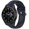 Strap-it Strap-it Bracelet silicone avec trous Samsung Galaxy Watch 4 Classic 42mm (bleu foncé) Strap-it Strap-it Bracelet silicone avec trous Samsung Galaxy Watch 4 Classic 42mm (bleu foncé)
