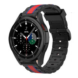 Strap-it Bracelet Special Edition Samsung Galaxy Watch 4 Classic 42mm (noir/rouge)