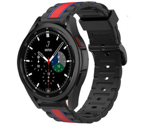 Strap-it Bracelet Special Edition Samsung Galaxy Watch 4 Classic 42mm (noir/rouge) Strap-it Bracelet Special Edition Samsung Galaxy Watch 4 Classic 42mm (noir/rouge)