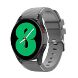 Strap-it Bracelet silicone Samsung Galaxy Watch 4 40mm (gris)