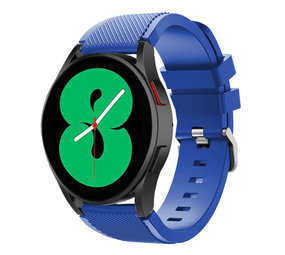 Strap-it Bracelet silicone Samsung Galaxy Watch 4 44mm (bleu)