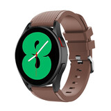 Strap-it Bracelet silicone Samsung Galaxy Watch 4 44mm (marron café)