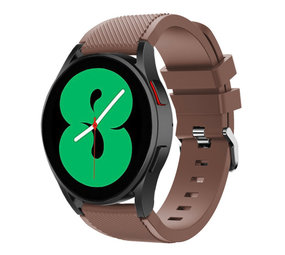 Strap-it Bracelet silicone Samsung Galaxy Watch 4 44mm (marron café)