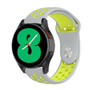 Strap-it Strap-it Bracelet sport Samsung Galaxy Watch 4 44mm (gris / jaune)