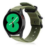 Strap-it Bracelet nylon boucle Samsung Galaxy Watch 4 40mm (vert)