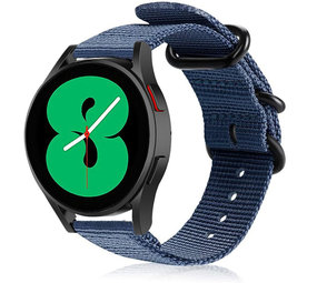 Strap-it Bracelet nylon boucle Samsung Galaxy Watch 4 40mm (bleu)