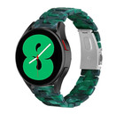 Strap-it Strap-it Bracelet résine Samsung Galaxy Watch 4 40mm (vert)