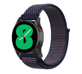 Strap-it bracelet nylon Samsung Galaxy Watch 4 40mm (violet/bleu)