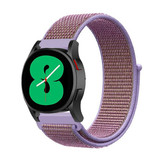 Strap-it Bracelet nylon Samsung Galaxy Watch 4 40mm (lilas)