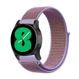 Strap-it Bracelet nylon Samsung Galaxy Watch 4 44mm (lilas)