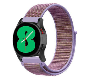 Strap-it Bracelet nylon Samsung Galaxy Watch 4 44mm (lilas)