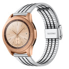 Strap-it Strap-it Bracelet acier inoxydable Samsung Galaxy Watch 42mm (argent/noir)