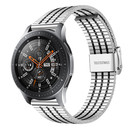 Strap-it Strap-it Bracelet acier inoxydable Samsung Galaxy Watch 46mm (argent/noir)