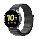 Strap-it Bracelet nylon Samsung Galaxy Watch Active (vert)