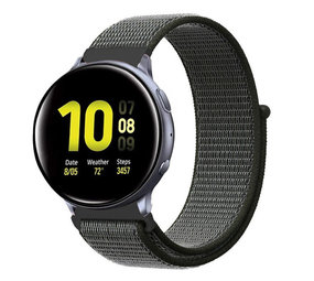 Strap-it Bracelet nylon Samsung Galaxy Watch Active (vert)