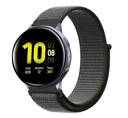 Strap-it Strap-it Bracelet nylon Samsung Galaxy Watch Active (vert)