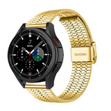 Strap-it Bracelet acier inoxydable Samsung Galaxy Watch 4 Classic 42mm (or)