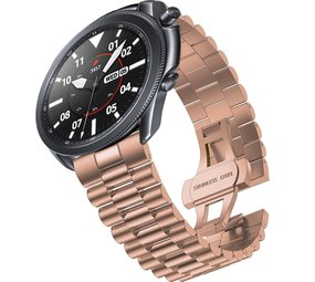 Strap-it Bracelet acier Présidentiel Samsung Galaxy Watch 3 45mm (or rose)
