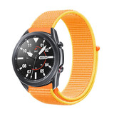 Strap-it Bracelet nylon Samsung Galaxy Watch 3 45mm (jaune/orange)