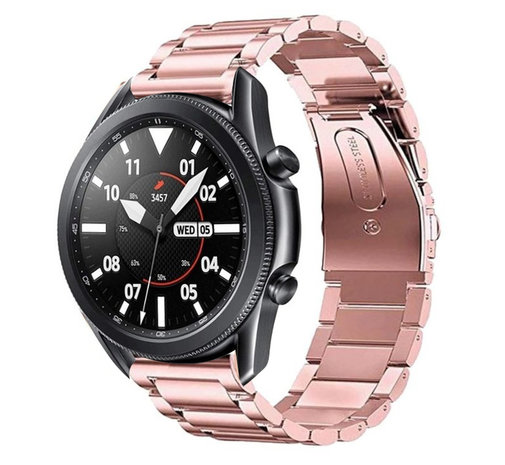 Strap-it Strap-it Bracelet acier Samsung Galaxy Watch 3 45mm (rose)