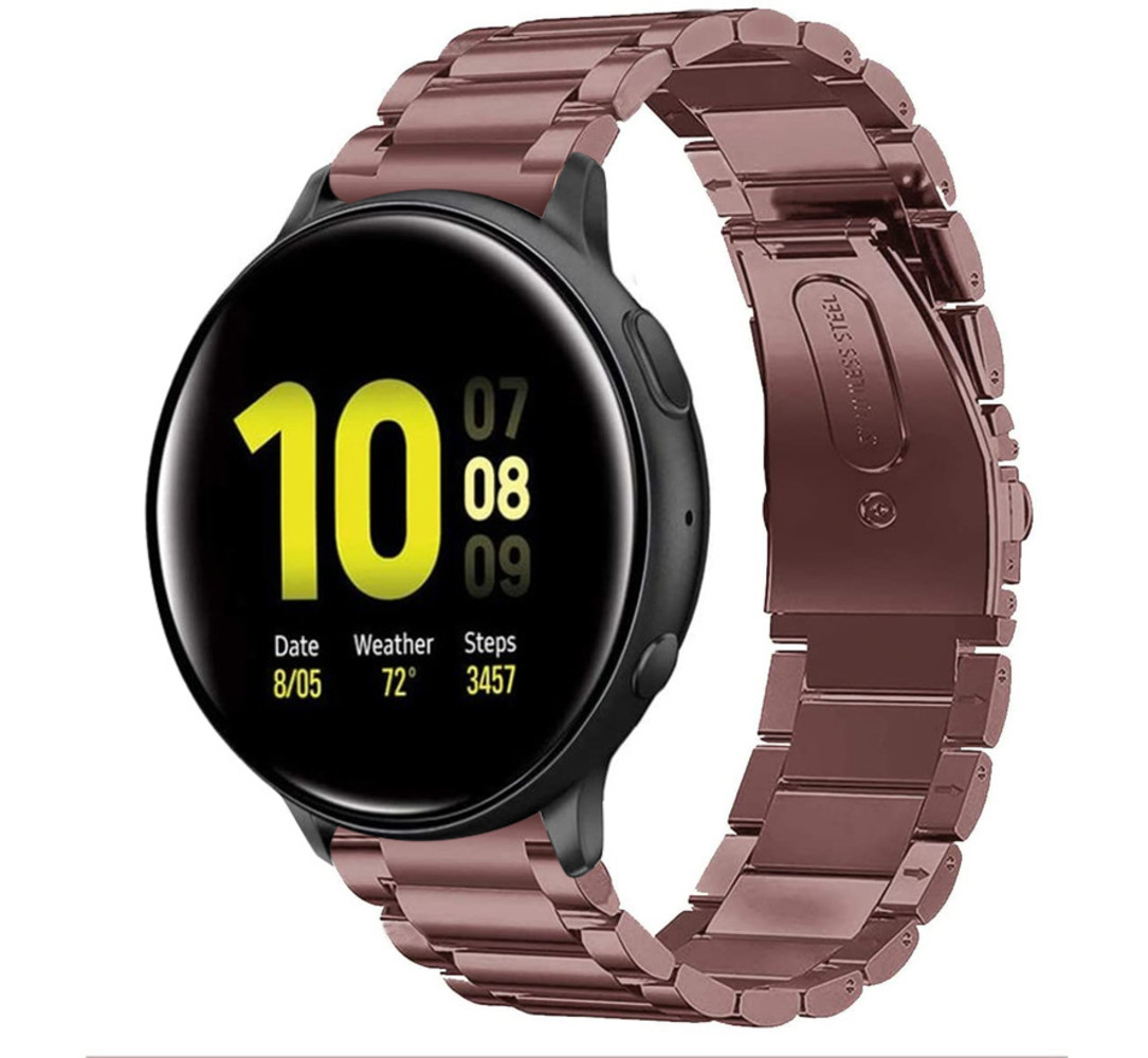 Strap-it Strap-it Bracelet acier Samsung Galaxy Watch Active (bronze) Strap-it Strap-it Bracelet acier Samsung Galaxy Watch Active (bronze)