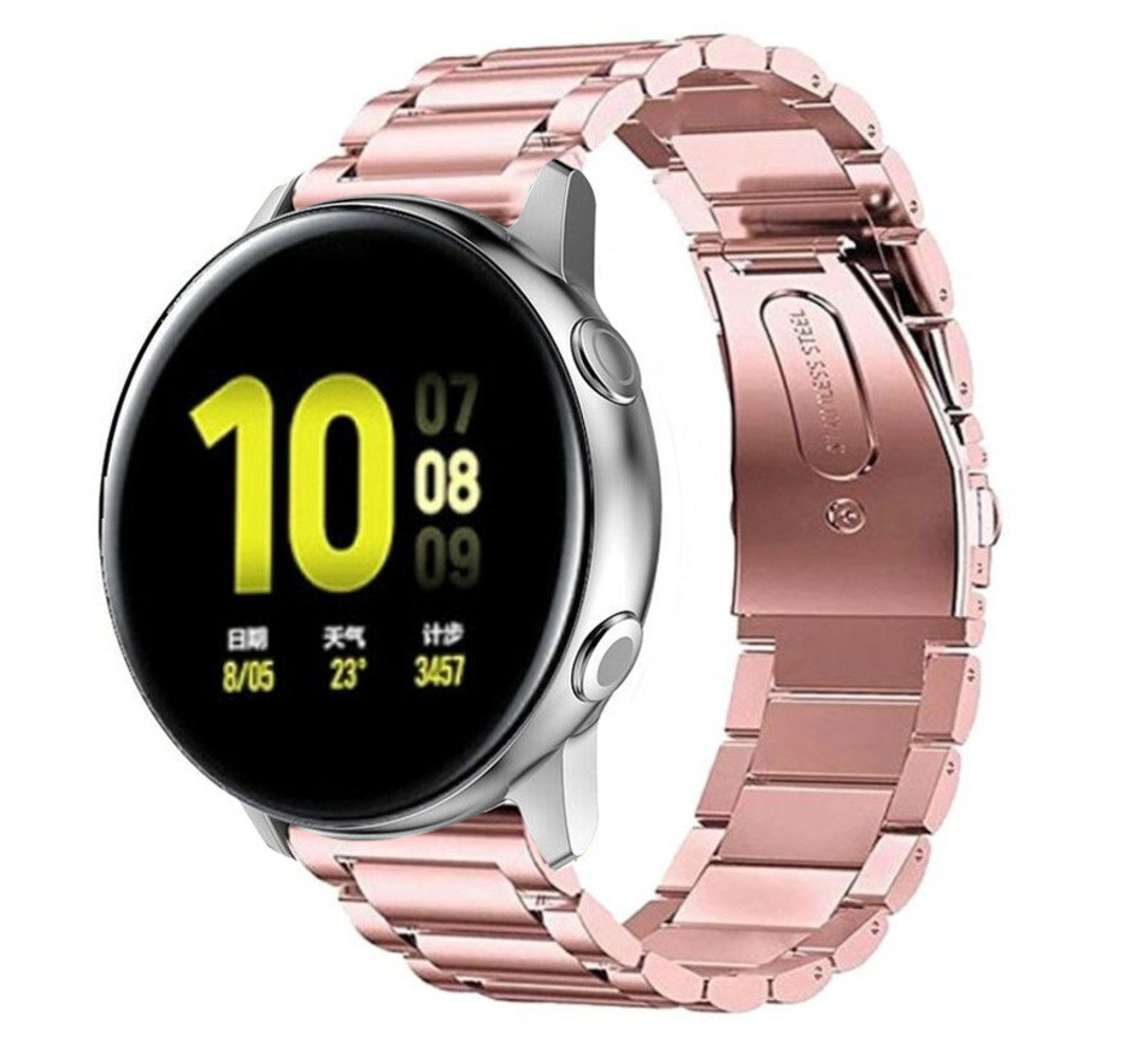 Strap-it Strap-it Bracelet acier Samsung Galaxy Watch Active (rose) Strap-it Strap-it Bracelet acier Samsung Galaxy Watch Active (rose)