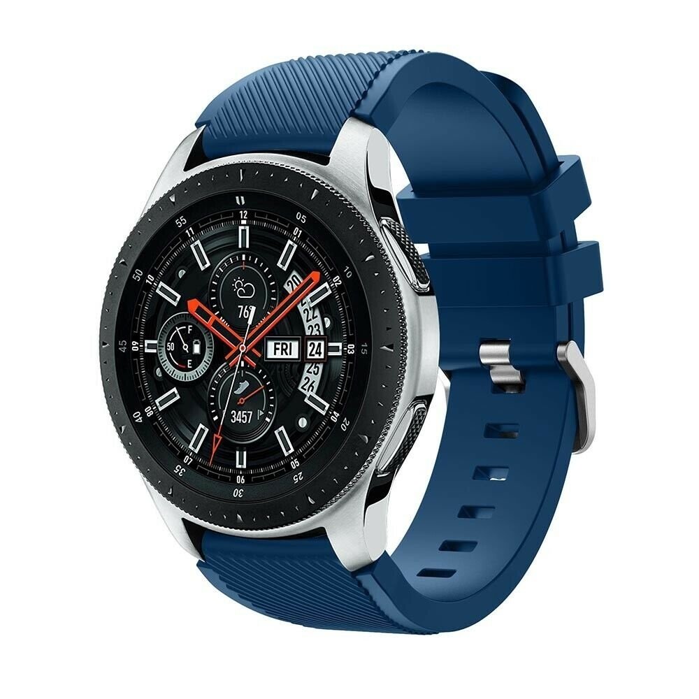 Strap-it Strap-it Bracelet silicone Samsung Galaxy Watch 46mm (bleu foncé)