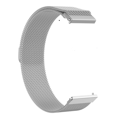 Strap-it Strap-it Bracelet Milanais Samsung Galaxy Watch 42mm (argent)