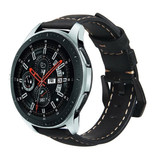 Strap-it Bracelet cuir Samsung Galaxy Watch 46mm (noir)