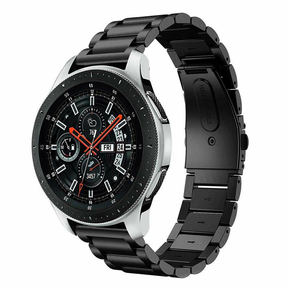 Strap-it Strap-it Bracelet acier Samsung Galaxy Watch 46mm (noir) Strap-it Strap-it Bracelet acier Samsung Galaxy Watch 46mm (noir)