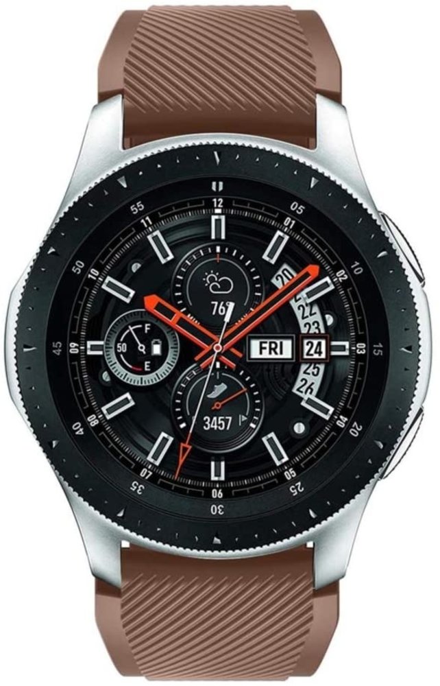 Strap-it Strap-it Bracelet silicone Samsung Galaxy Watch 46mm (marron café)