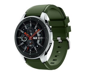 Strap-it Bracelet  silicone Samsung Galaxy Watch 46mm (vert armée) 