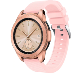Strap-it Bracelet Silicone pour Samsung Galaxy Watch 42mm (rose)