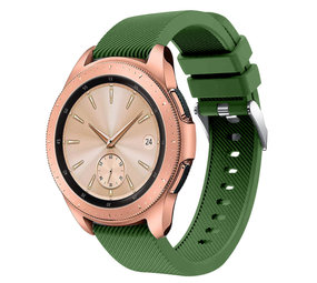 Strap-it Bracelet silicone Samsung Galaxy Watch  42 mm (vert armée)
