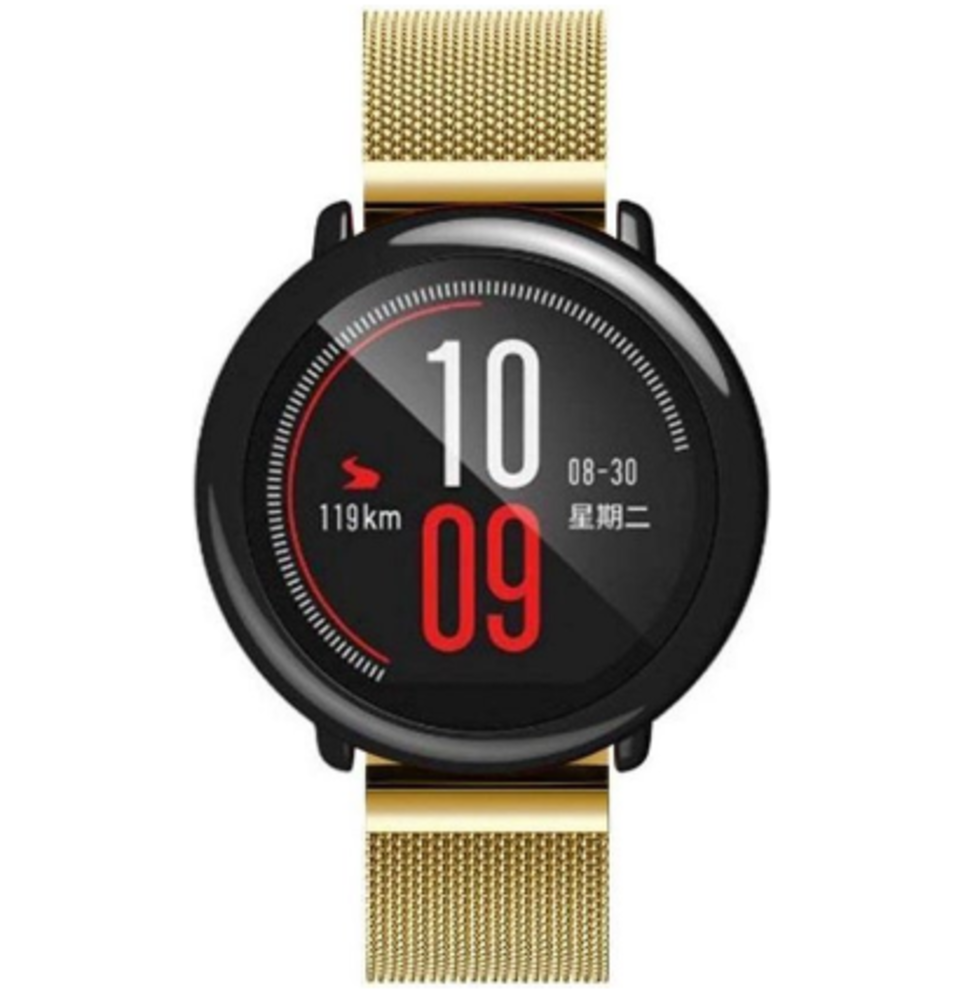 Strap-it Strap-it Bracelet Milanais Xiaomi Amazfit Pace (or)